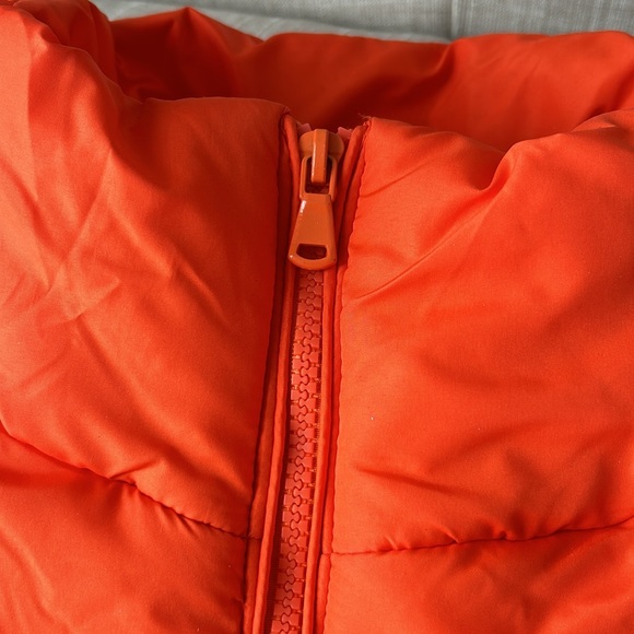 New Look Orange Women’s Puffer Jacket Sz L - Picture 4 of 7